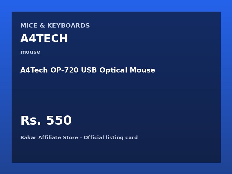 A4Tech OP-720 USB Optical Mouse