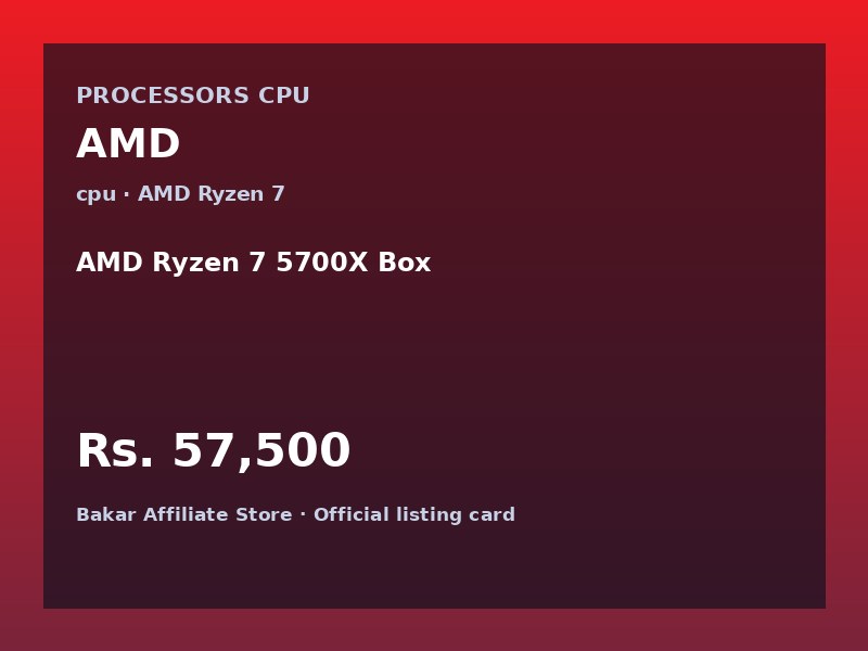 AMD Ryzen 7 5700X Box