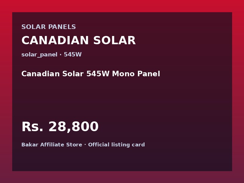 Canadian Solar 545W Mono Panel