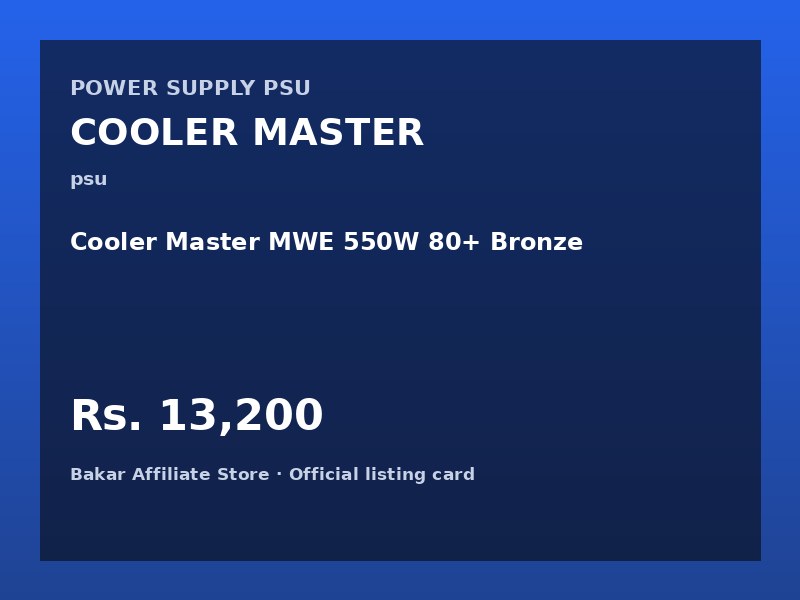 Cooler Master MWE 550W 80+ Bronze