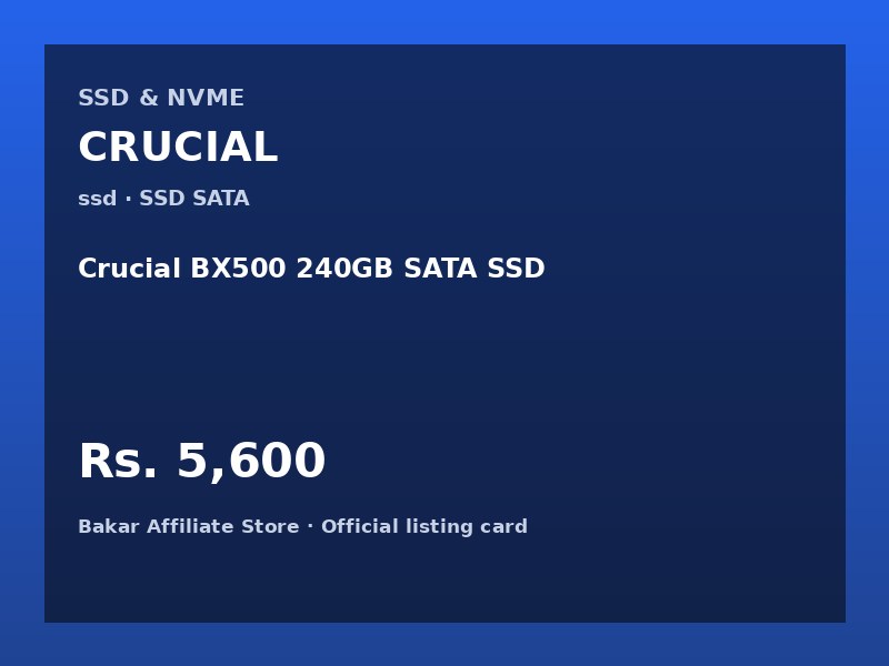 Crucial BX500 240GB SATA SSD