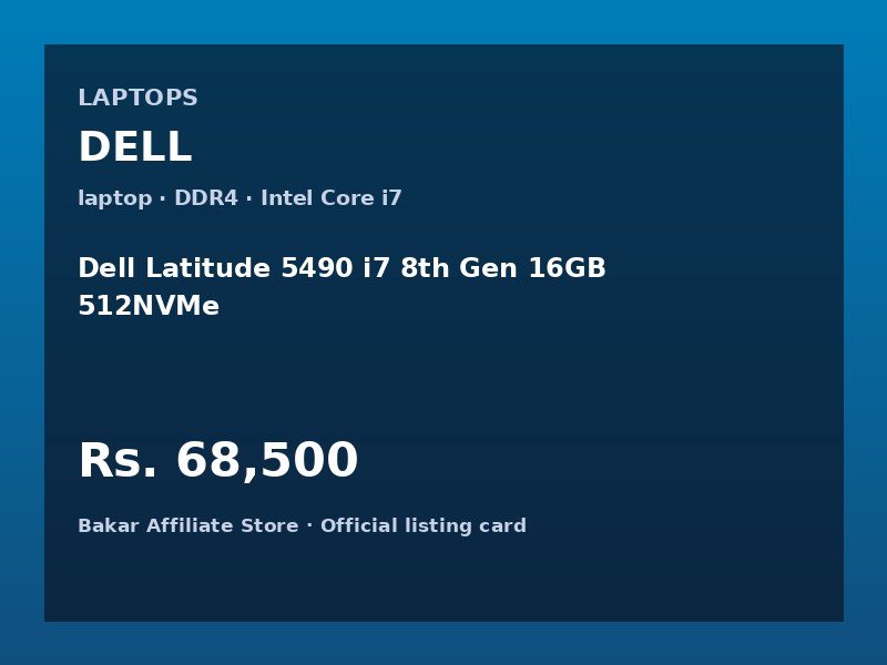 Dell Latitude 5490 i7 8th Gen 16GB 512NVMe
