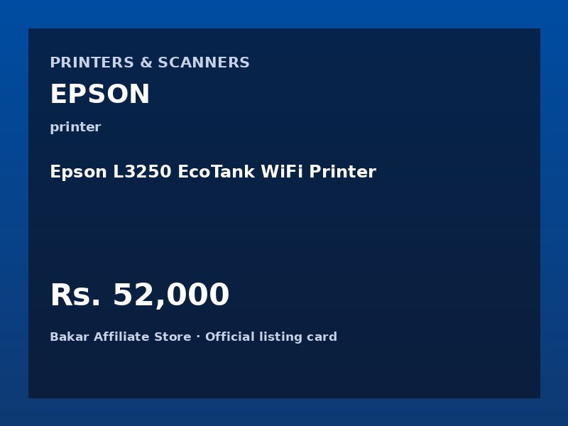 Epson L3250 EcoTank WiFi Printer