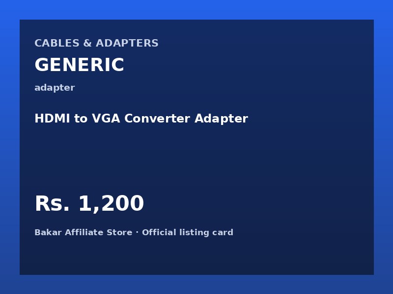 HDMI to VGA Converter Adapter