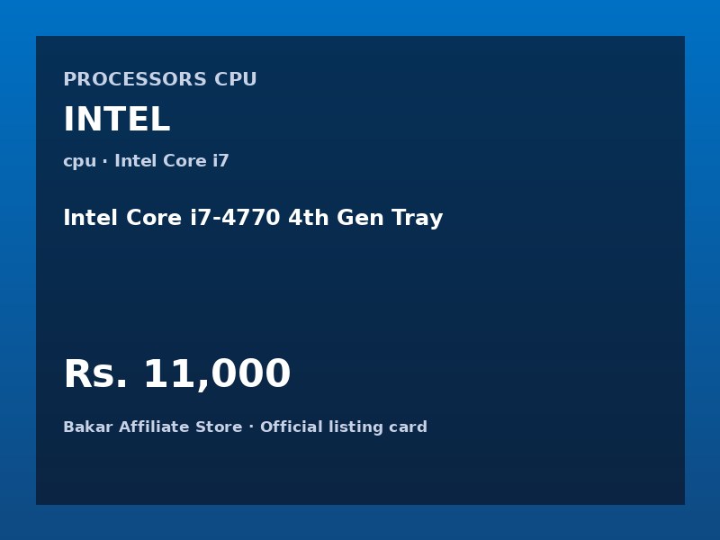 Intel Core i7-4770 4th Gen Tray