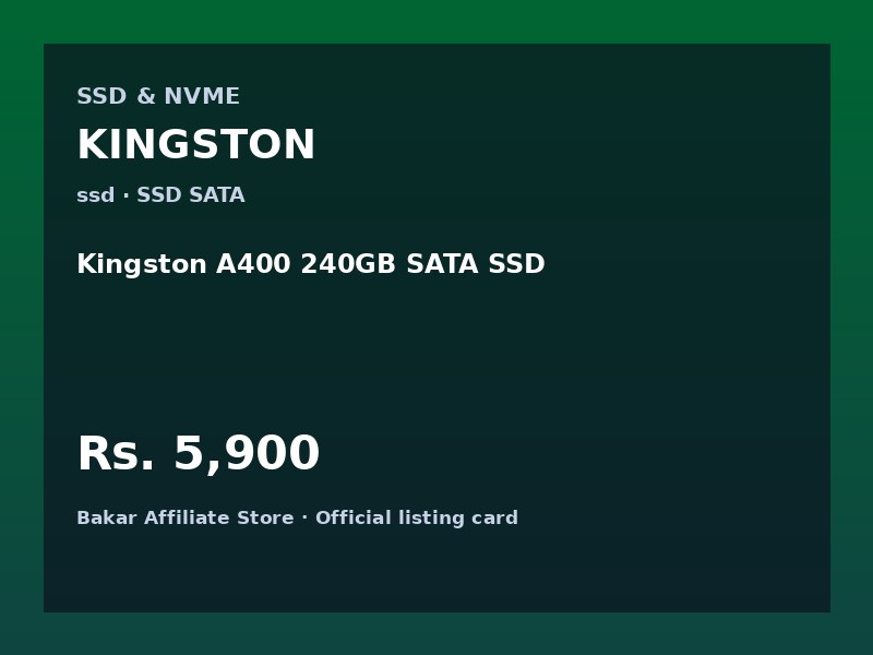 Kingston A400 240GB SATA SSD