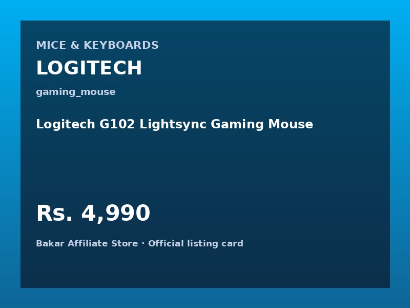 Logitech G102 Lightsync Gaming Mouse