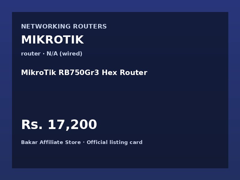 MikroTik RB750Gr3 Hex Router