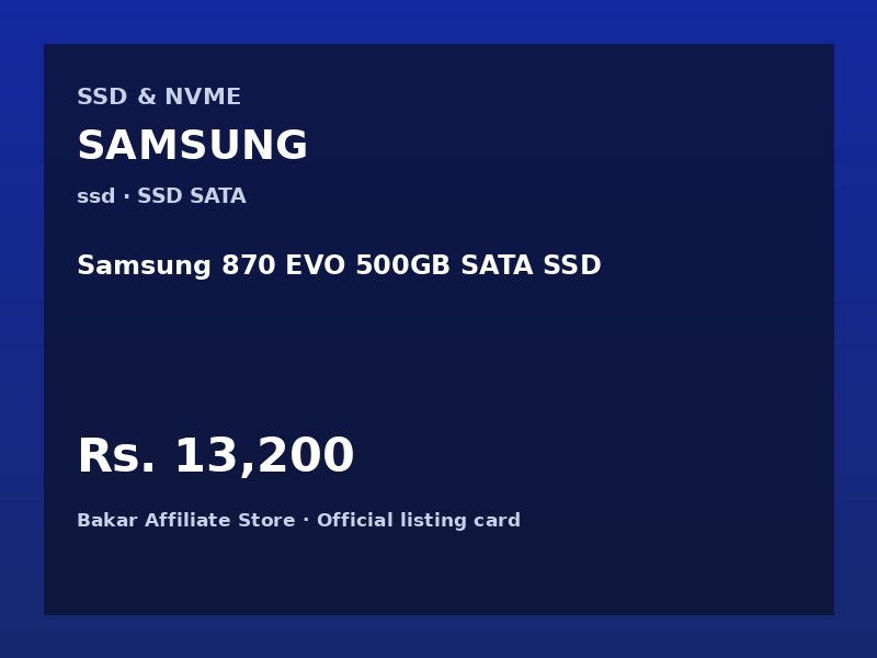 Samsung 870 EVO 500GB SATA SSD
