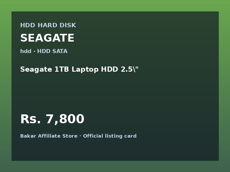Seagate 1TB Laptop HDD 2.5\"