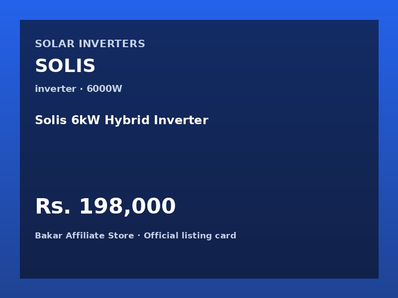 Solis 6kW Hybrid Inverter