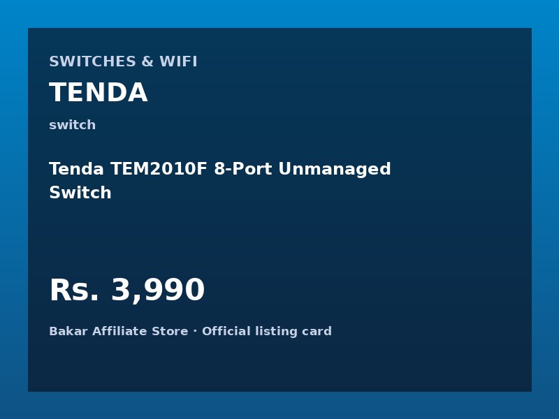 Tenda TEM2010F 8-Port Unmanaged Switch