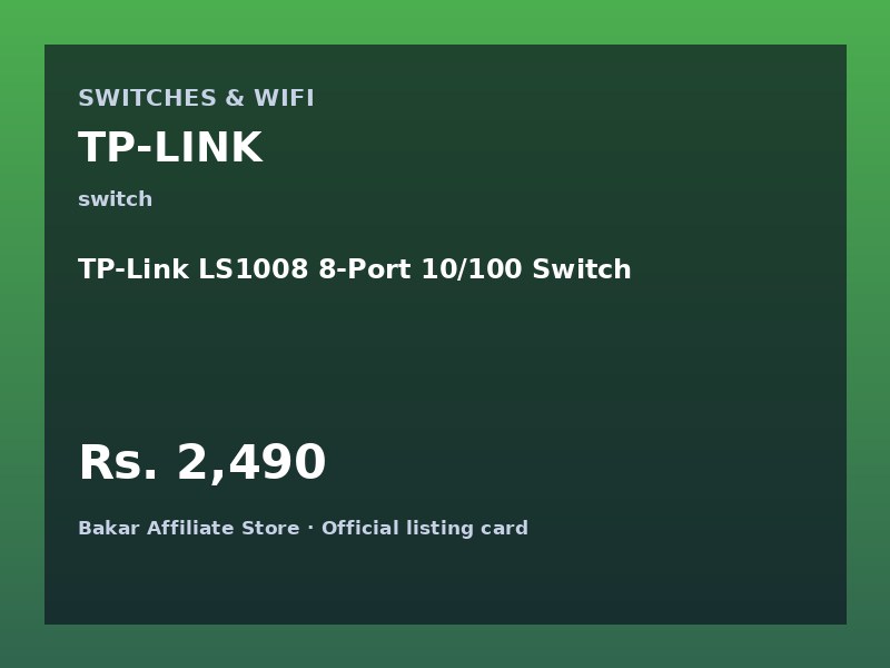 TP-Link LS1008 8-Port 10/100 Switch