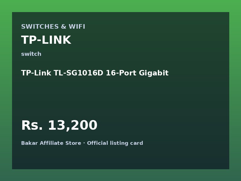 TP-Link TL-SG1016D 16-Port Gigabit