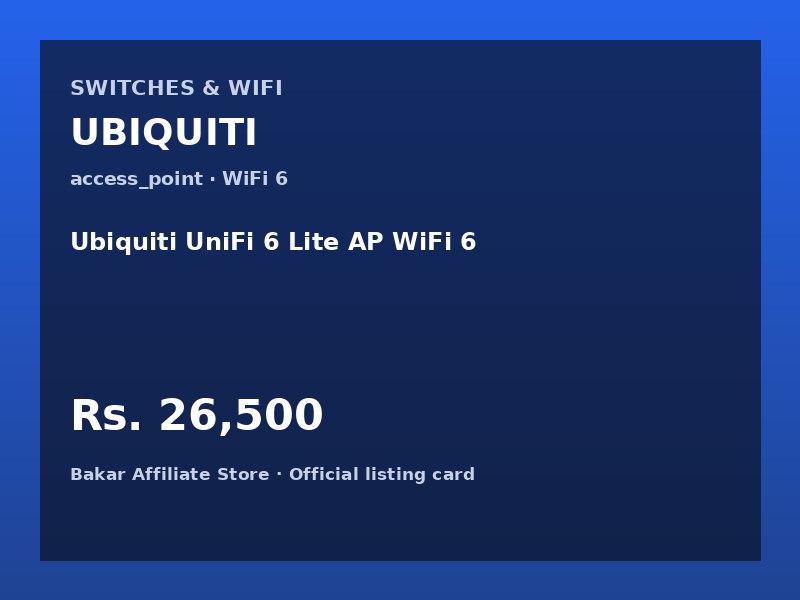 Ubiquiti UniFi 6 Lite AP WiFi 6