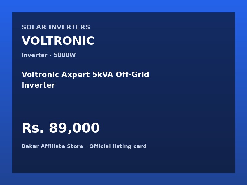 Voltronic Axpert 5kVA Off-Grid Inverter